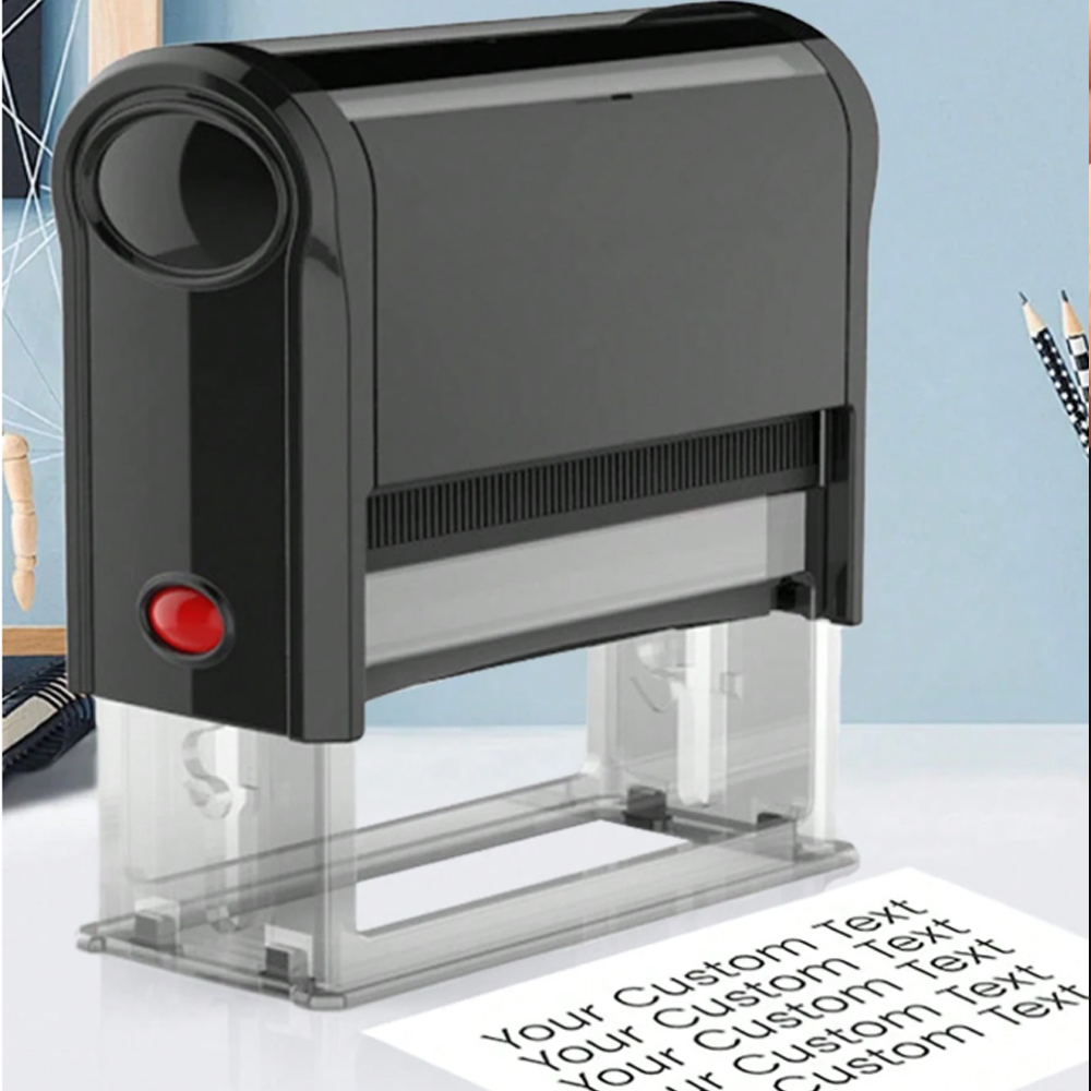 Rubber Date Stamp - Personalized LOGO Self-inking Stamp Customized Photosensitive
