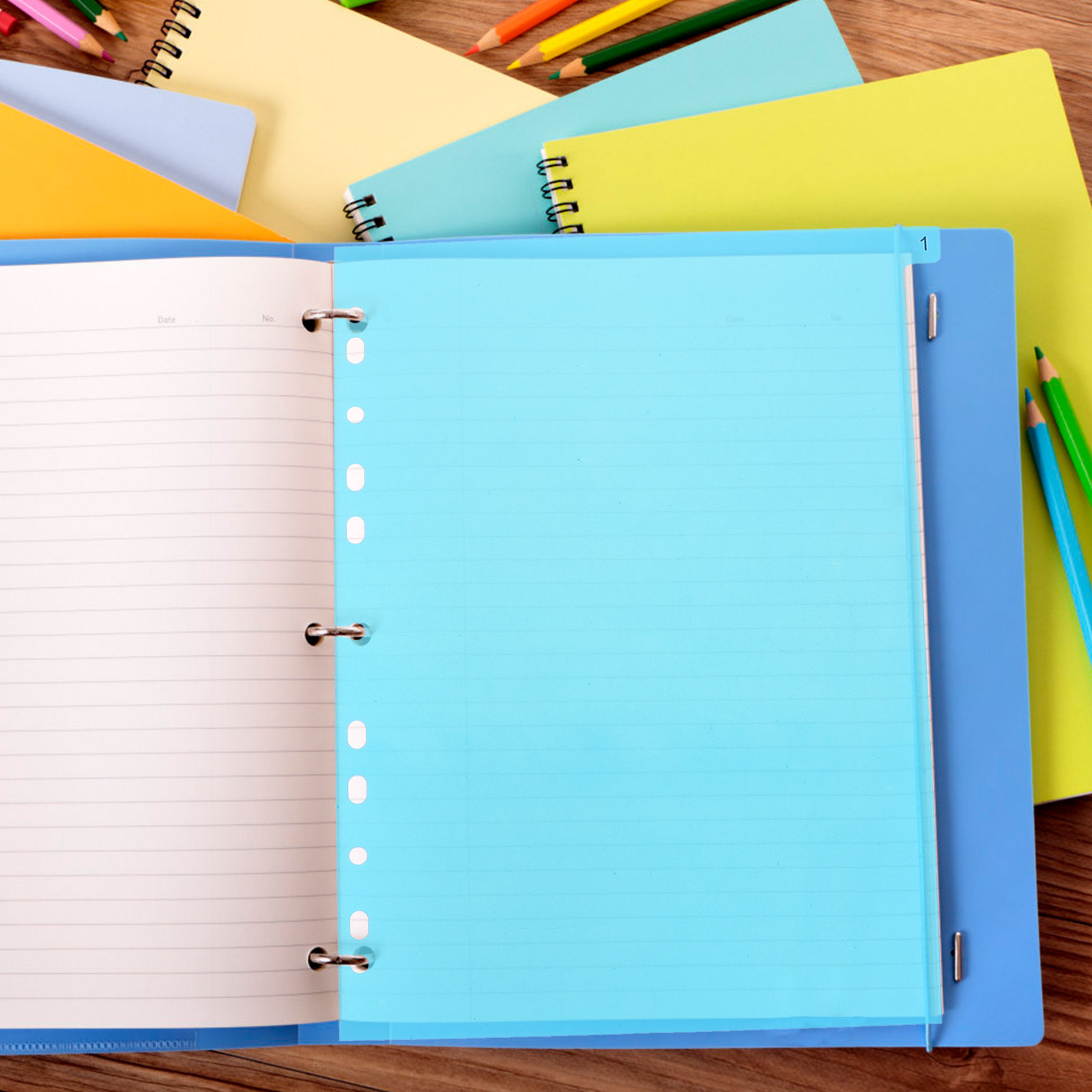 5Pcs Premium PP Plastic Binder - огляд і ціна Tab Divider A4