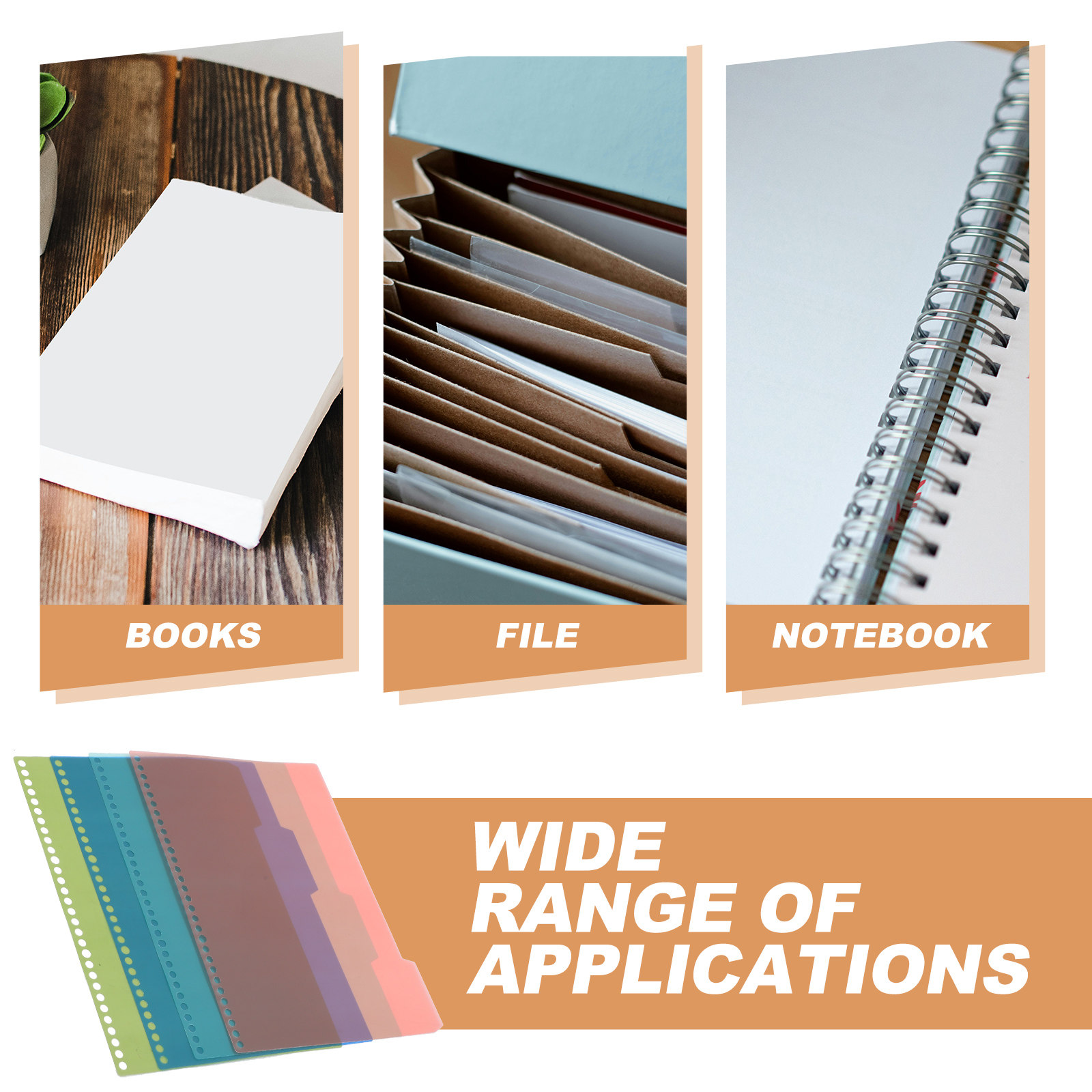 4Sets Plastic Index Dividers f - огляд і ціна Tab Divider A4