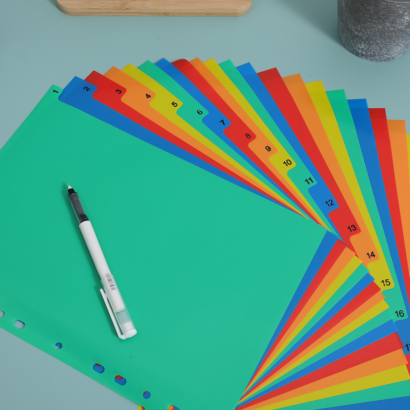 20 Pages A4 Colorful Plastic T - огляд і ціна Tab Divider A4