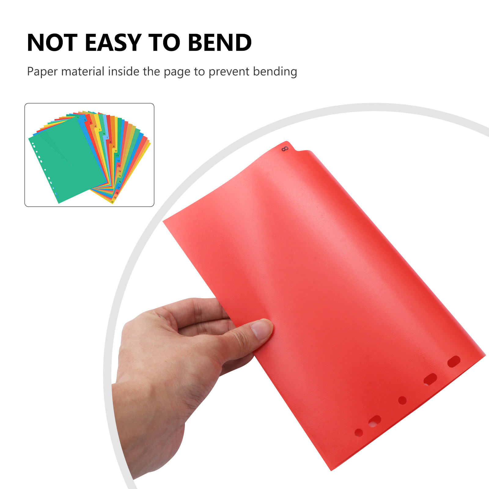 20 Pages A4 Colorful Plastic T - огляд і ціна Tab Divider A4
