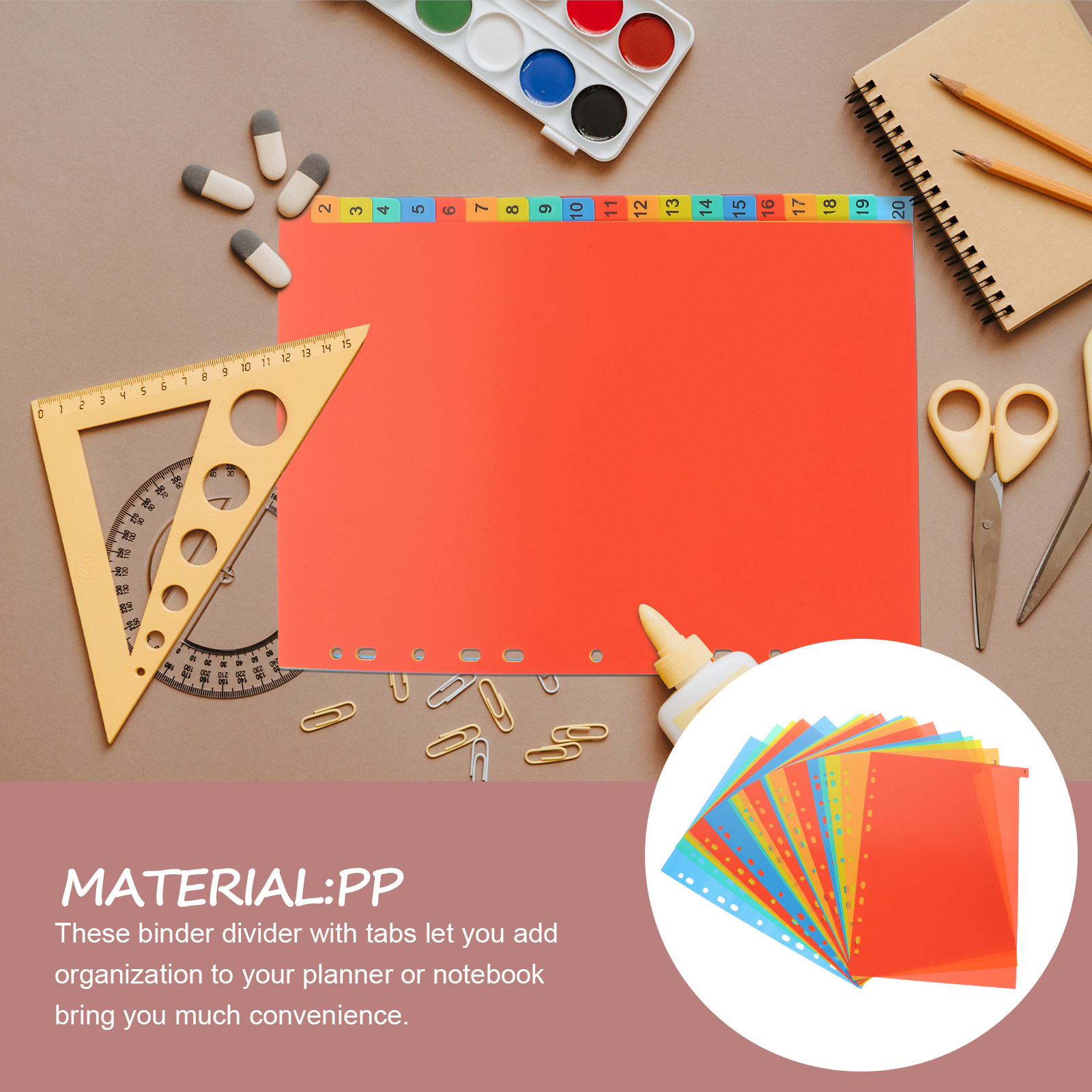 20 Sheets A4 Index Divider Pla - огляд і ціна Tab Divider A4