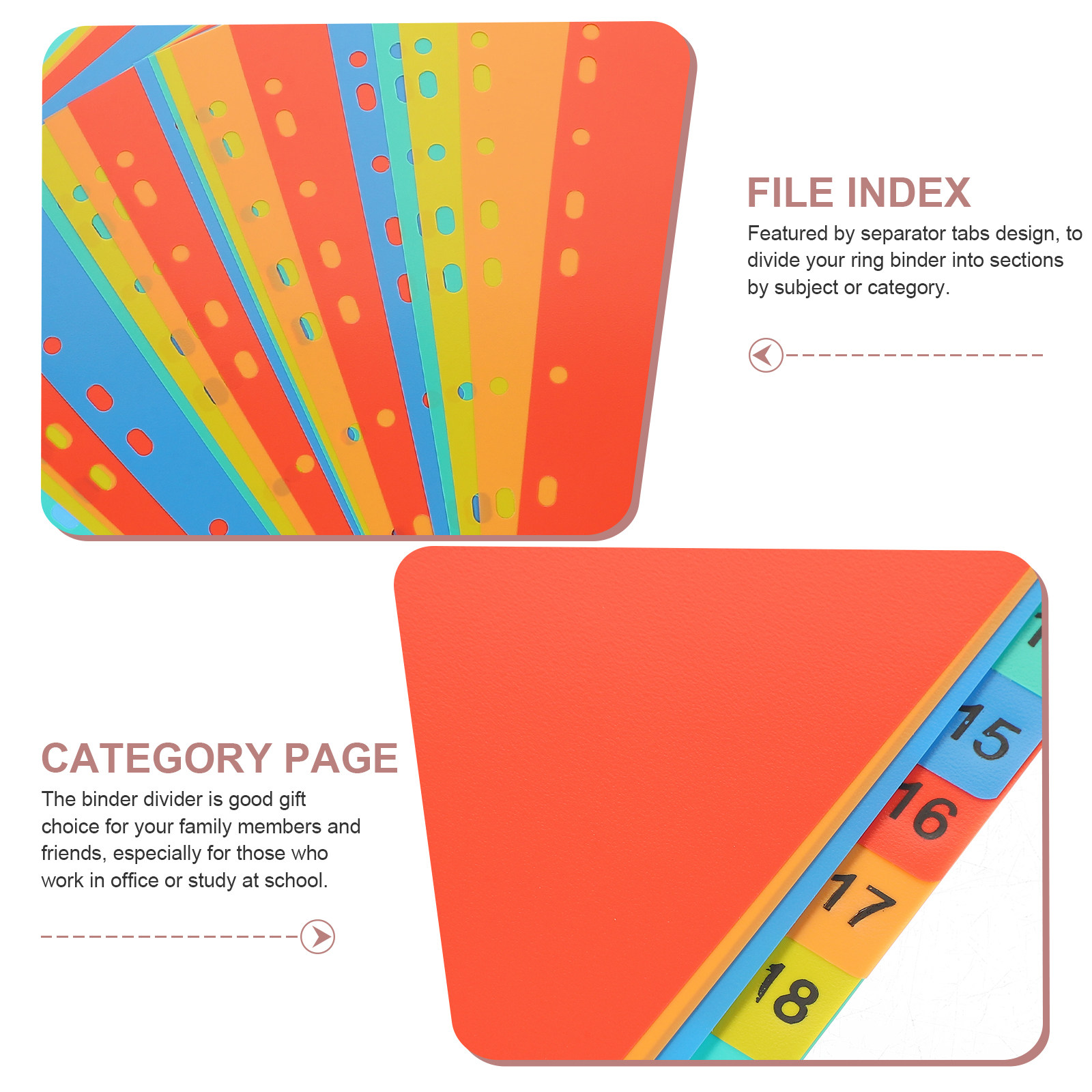 20 Sheets A4 Index Divider Pla - огляд і ціна Tab Divider A4