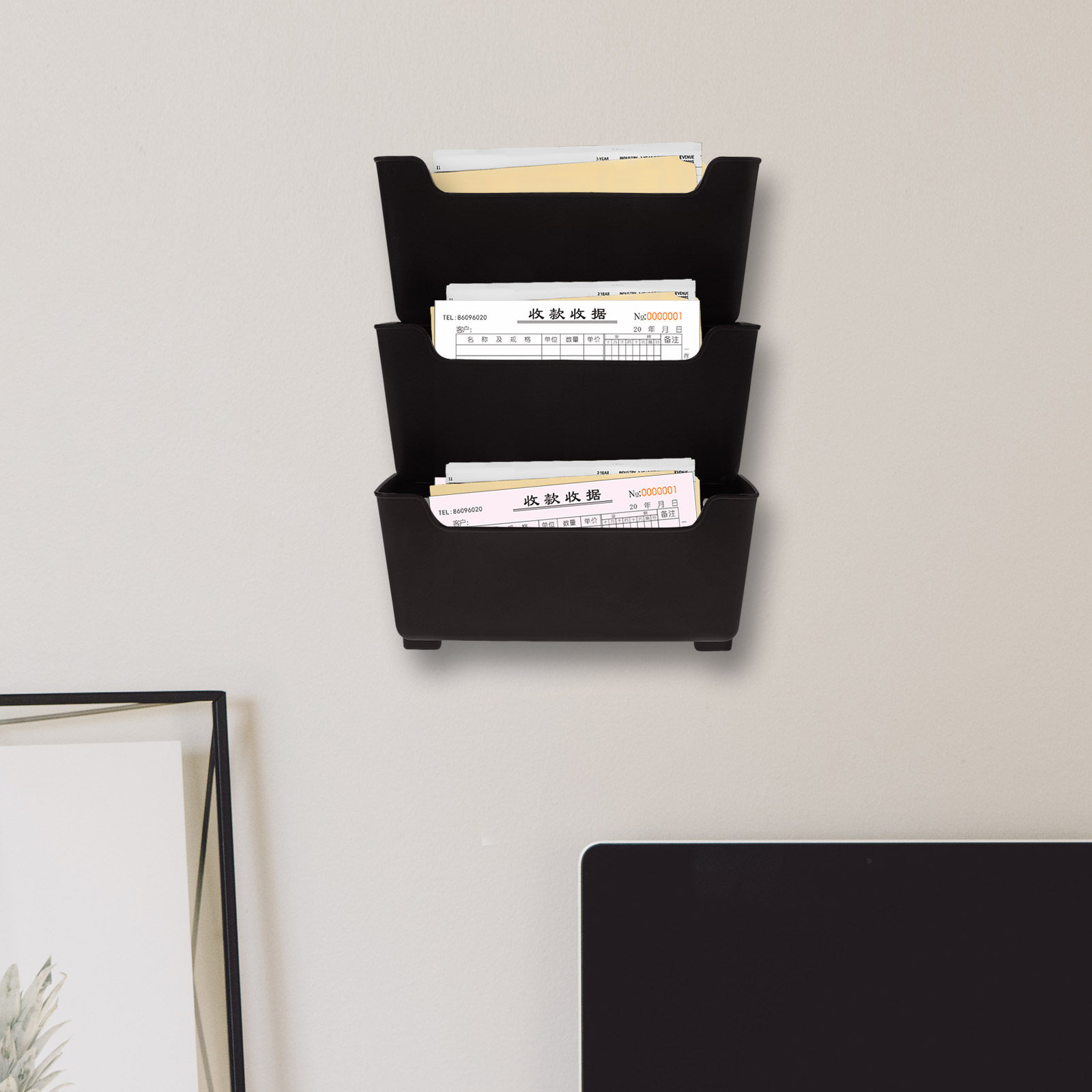 1Set Wall File Organizer Trans - огляд і ціна Magazine Holder Rack