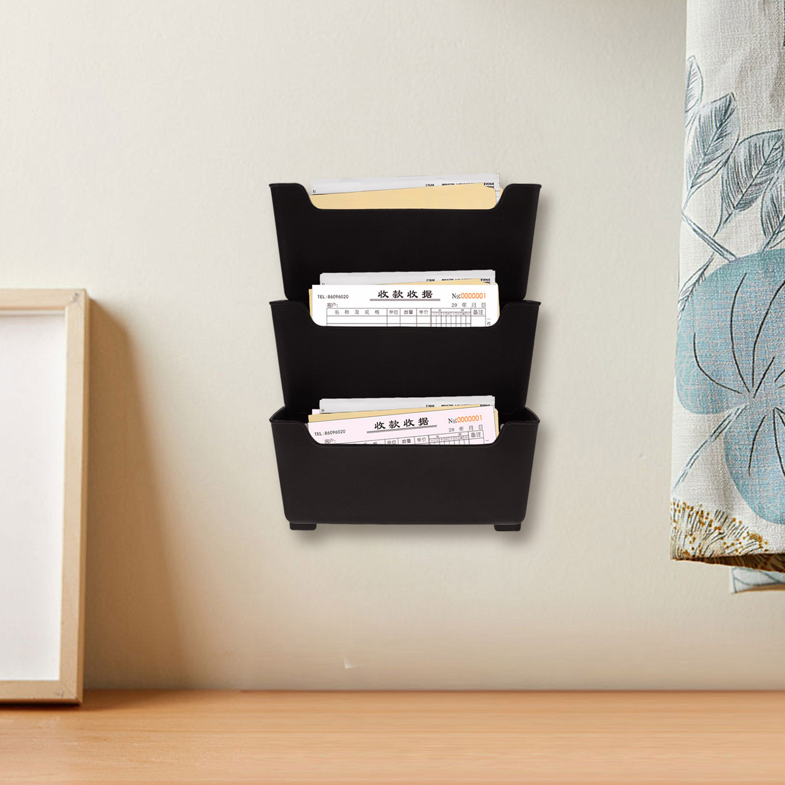1Set Wall File Organizer Trans - огляд і ціна Magazine Holder Rack