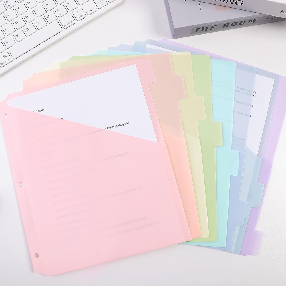 8 pcs A4 Pastel Binder Divider - огляд і ціна Tab Divider A4