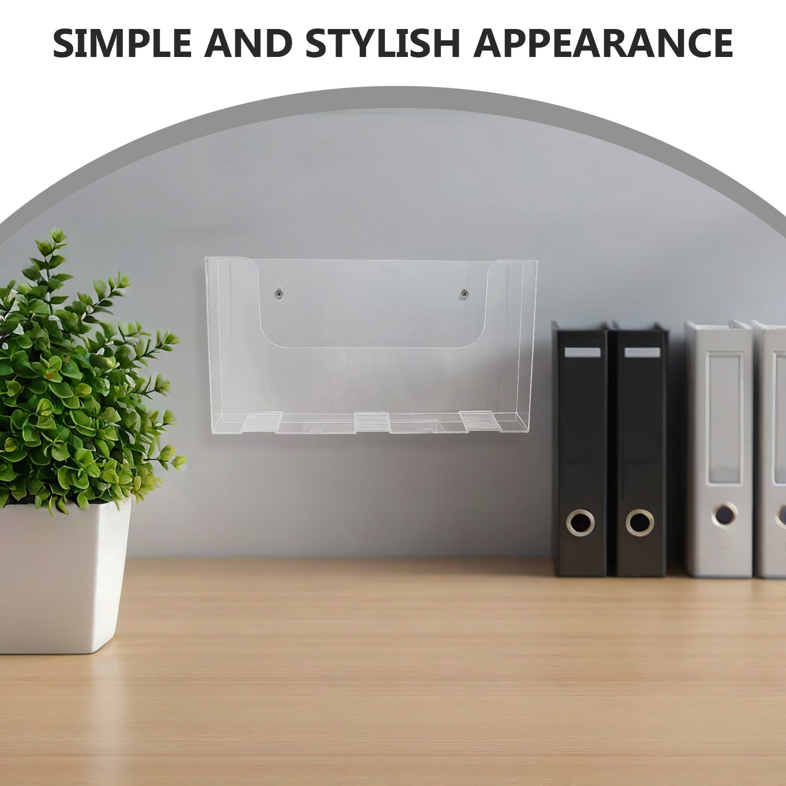 2Pcs Acrylic Wall File Holders - огляд і ціна Magazine Holder Rack